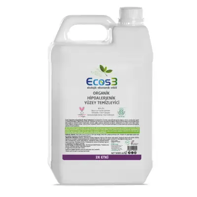 Ecos3 Organik &Hipoalerjenik Yüzey Temizleyici 5000 ML - 1