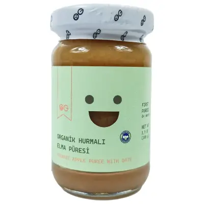 OG Organik Hurmalı Elma Püresi 105 Gr - 1