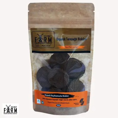 Secret Farm Organik Tereyağlı Keçiboynuzlu Bisküvi 100 Gr - 1